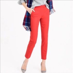 Like New J Crew Red Orange City Fit Pants - 4